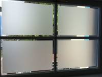 Frost Privacy Film With Clear Boarder Frost Privacy Film With Clear Boarder